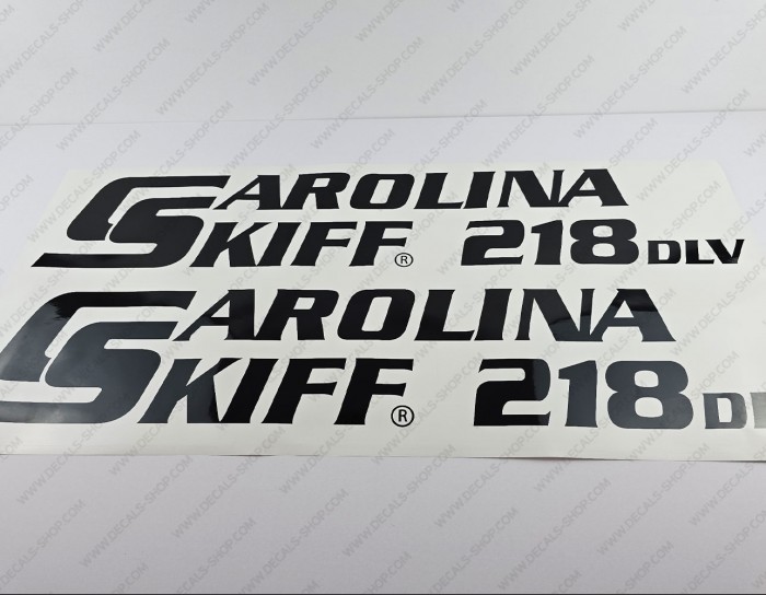 Carolina Skiff 218 DLV Boat Logo Decals Set of 2 x 36.5" Carolina Skiff 218 DLV Boat Logo Decals Set of 2 x 36.5"